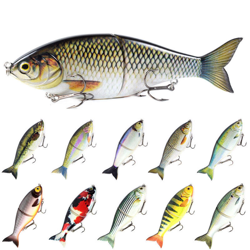 CHEERY PVC 17.8cm 81g Sinking Glide Bait 2-Segment Jointed Fishing Lure Big Game Glider Shad Swimbait Pike Bass Musky Wobbler – Swimbait – view 2
