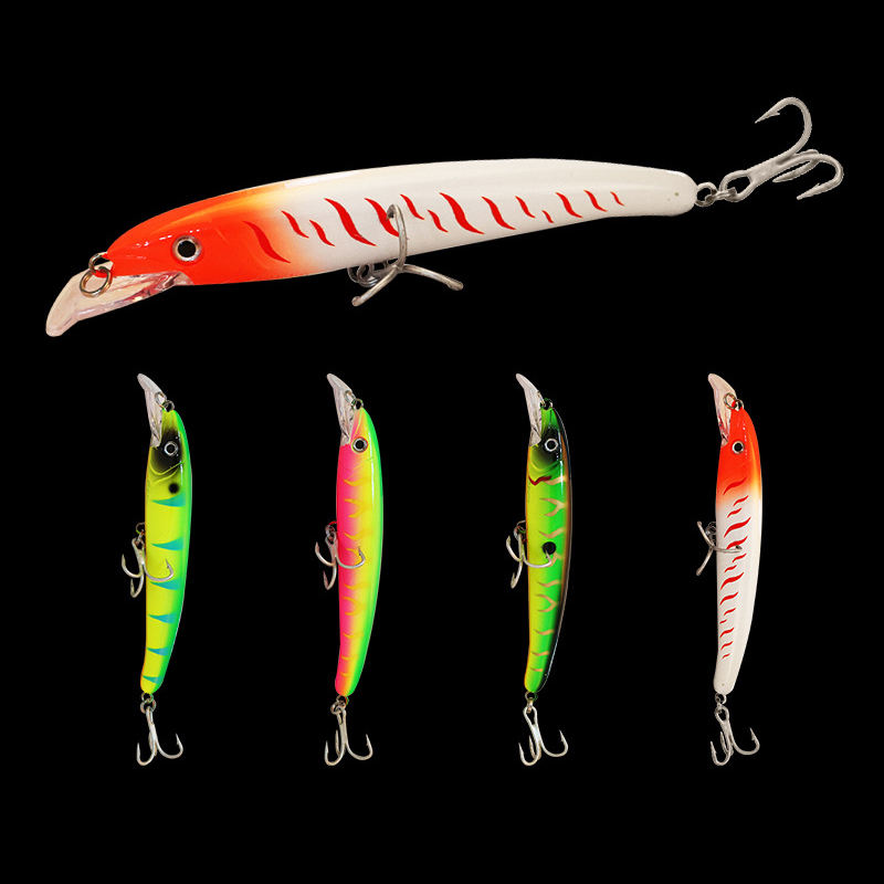 CHEERY Wholesale ABS PVC Minnow Lure Hard Bait Fishing 18cm 33g Treble Hook Floating for River & Ocean Beach Bass – Minnow – view 4