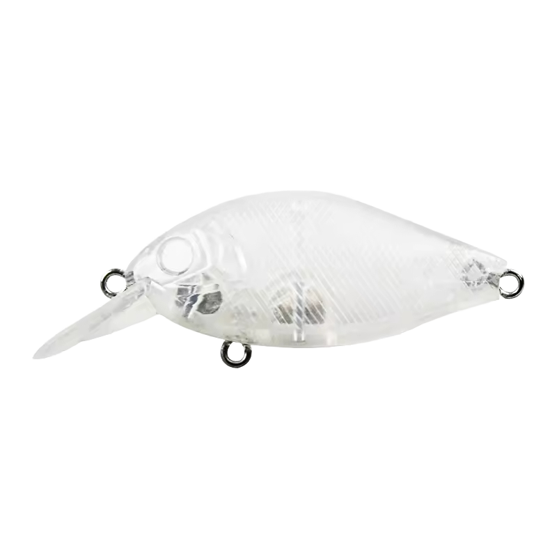 New Unpainted Fishing Lure 6.8cm/7g ABS Body Transparent Blank Lures River Lake Outdoor DIY Artificial Hard Bait Accessories – Crankbait – view 1