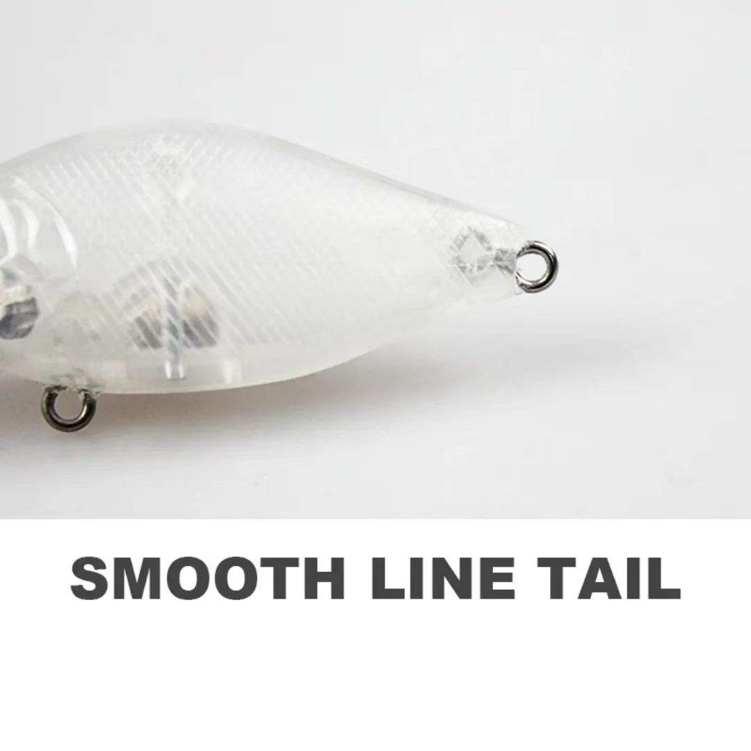 New Unpainted Fishing Lure 6.8cm/7g ABS Body Transparent Blank Lures River Lake Outdoor DIY Artificial Hard Bait Accessories – Crankbait – view 5