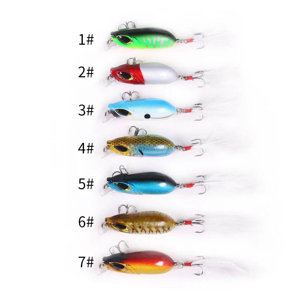CHEERY 6 Colors 3D Vibration Metal Jigging Lures 55mm 7g-20g Bass Trout Marlin Saltwater Fishing Lures with Hooks – Hard Lure – view 2