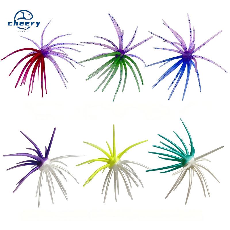 Cheery Bait Sea Urchin Soft PVC Printed Artificial Fish for Carp Bass Mandarin Tilapia-Fly Fishing Topwater/Midwater Lure – Soft Lure – view 1