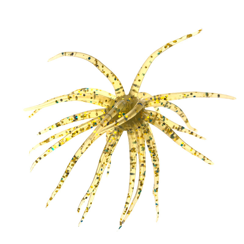 Cheery Sea Urchin Printed TPE Artificial Soft Bait Topwater Midwater Float Fishing Target Perch Jigging Freshwater/Sea Use – Soft Lure – view 5