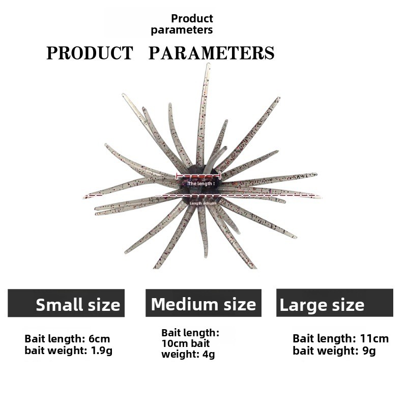 Cheery Soft TPE Printed Artificial Fish Bait for Saltwater Fish Marlin Bass-inner Diameter-32mm Without Hooks – Soft Lure – view 4