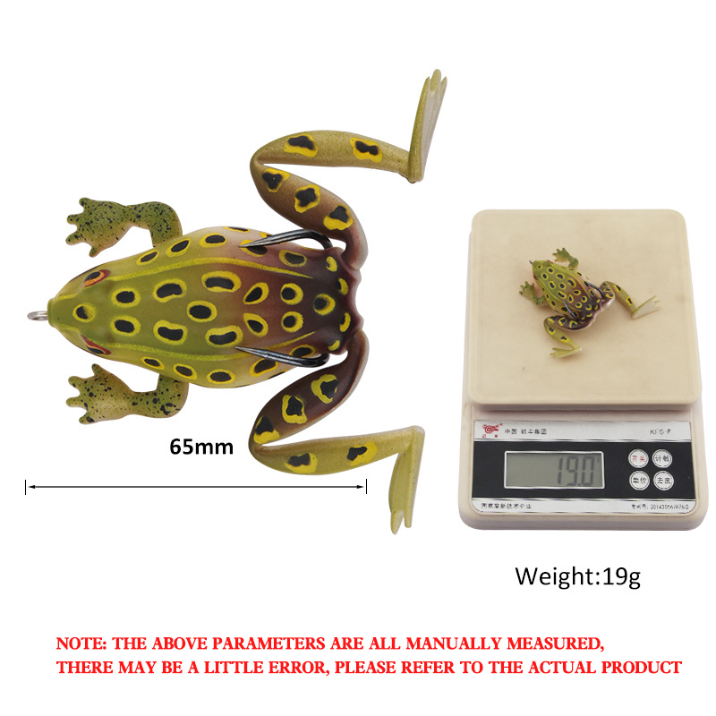 New Cross-border Soft Toad Frog Lure 6.5cm 19g with Premium Storage Box, Artificial Bait for Snakehead Fishing – Fishing Lure – view 2