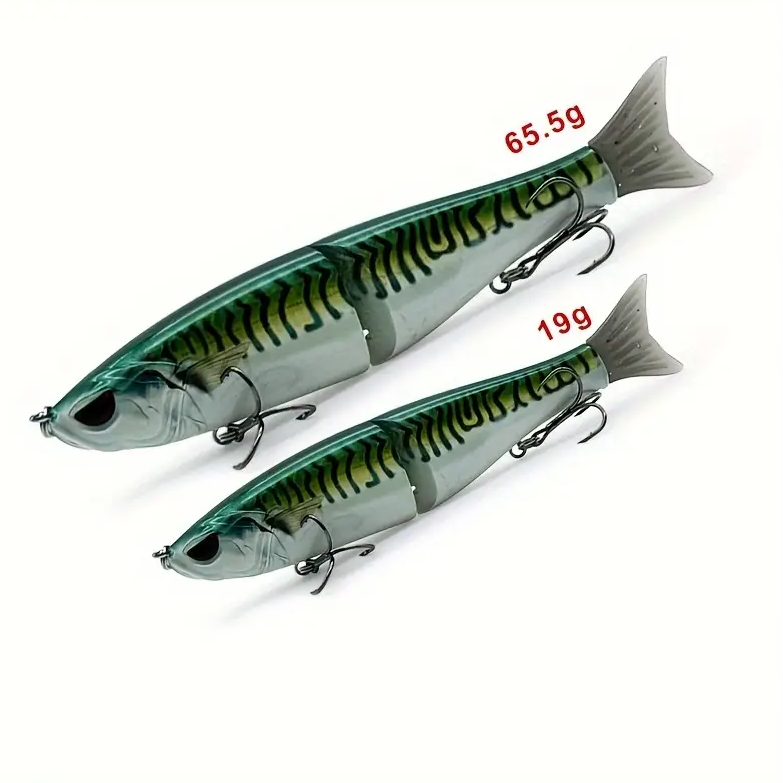 Cheery Lvde 18 Centimeter 65.5g Single Jointed ABS Gliding Fish Sinking Lure Big Game Trout Bass Fishing Swim Bait – Swimbait – view 3