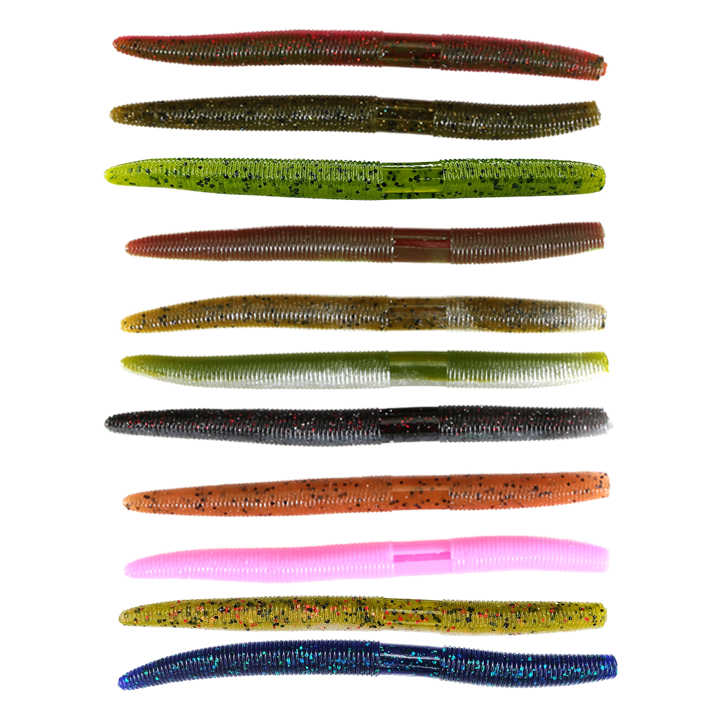 Cheery 13.5cm 10g Senko Worm Soft Plastic Lure Texas Rig Lure Senco Maggot Salty Baits for Freshwater Fishing 50mm Size – Worms & Grubs – view 5