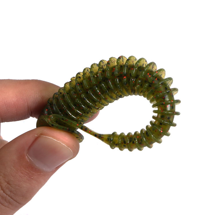 CHEERY 12cm 8.5g Cheery 3D Eyes Paddle Tail Swim Baits Artificial Soft Bait Fishing Lure for Marlin Perch for River – Worms & Grubs – view 3