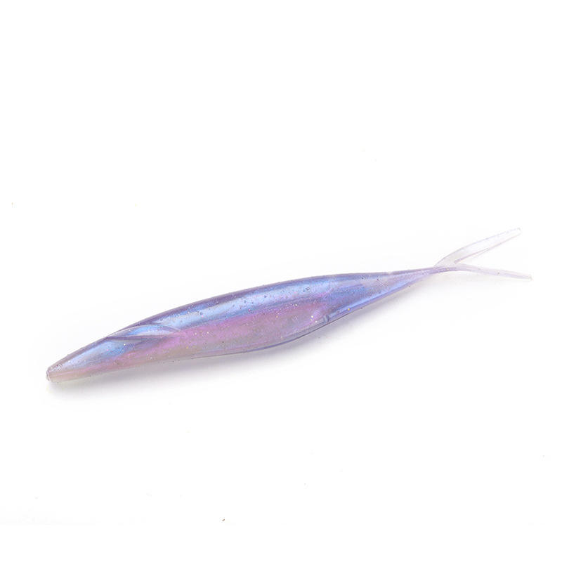 Fork Tail Stainless Steel Artificial Soft Bait 6-Piece Hookless for Sea Fishing Bass & Mandarin Fish Beak Bambos – Worms & Grubs – view 2