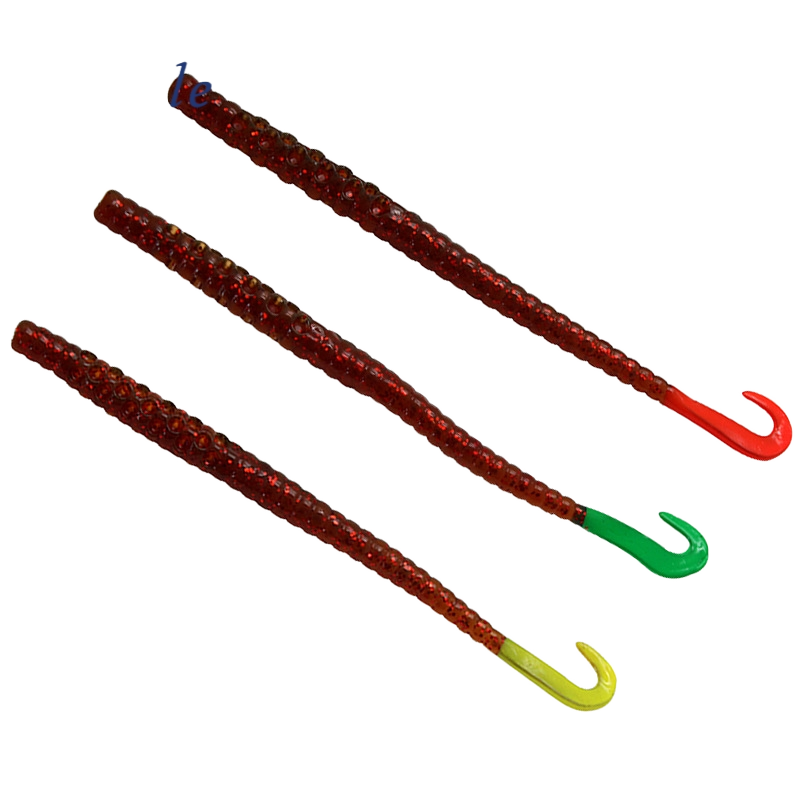 New Arrival Sinking Earthworm Stick Worm Soft Lure with Insert Worm Weight, Drop Shot Rig Bait for Pond Bass – Hard Lure – view 1