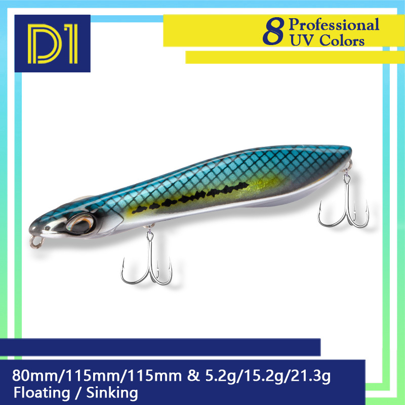 Artificial Hard Bait Fishing Pencil Lure-Topwater Sinking & Floating 115mm Without Hooks-for Bass – Hard Lure – view 3