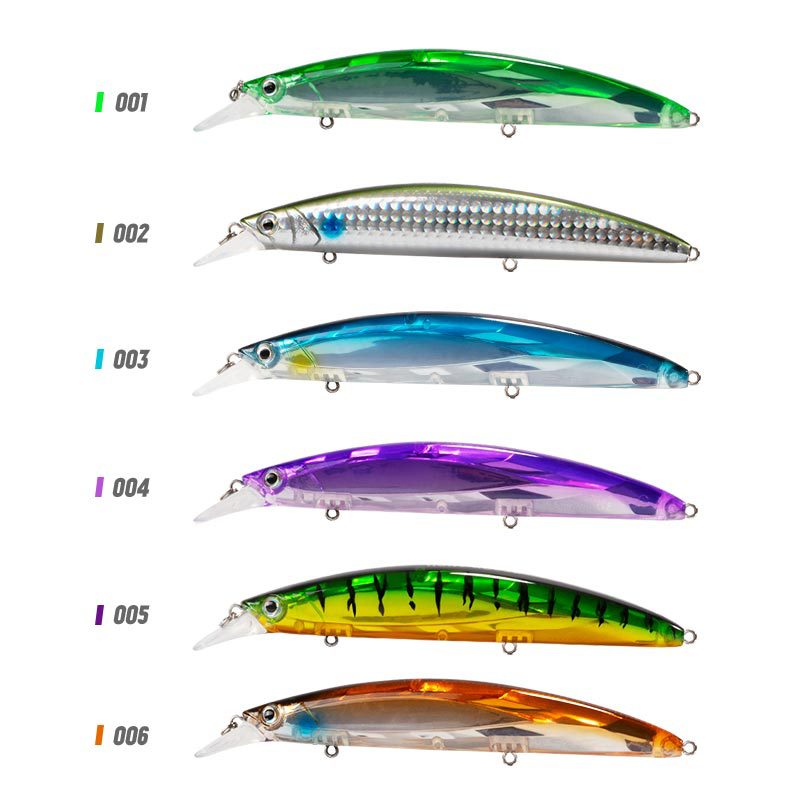 Laser Long-Tail Crankbait Luminous Floating Minnow Lure for Bass Artificial Hard Bait Without Hooks – Hard Lure – view 2