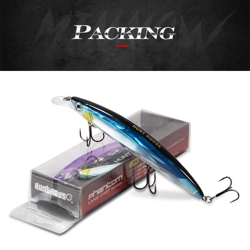 Laser Long-Tail Crankbait Luminous Floating Minnow Lure for Bass Artificial Hard Bait Without Hooks – Hard Lure – view 1
