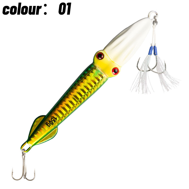 Luminous Laser Metal Jig, Offshore Boat Fishing Bait, 100g 150g Squid & Tuna Lure – Hard Lure – view 4