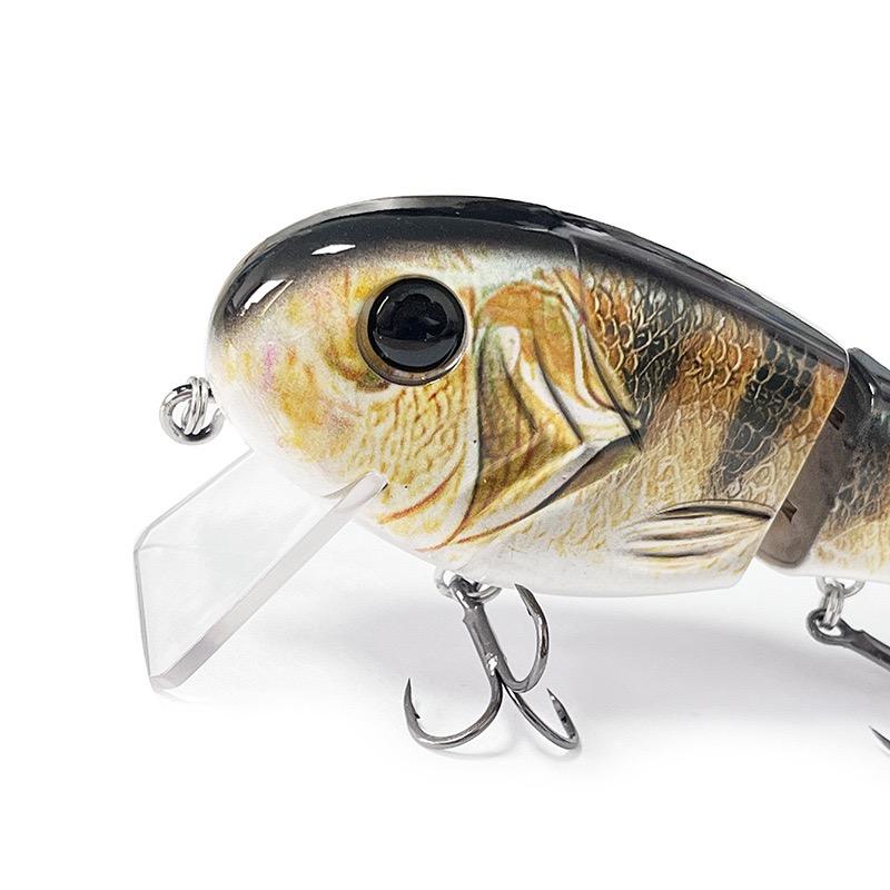 Floating Multi-Jointed ABS Hard Lure with Soft Tail 12.5 cm / 50 g for Drift Fishing in Lakes Rivers Streams Pike – Hard Lure – view 3