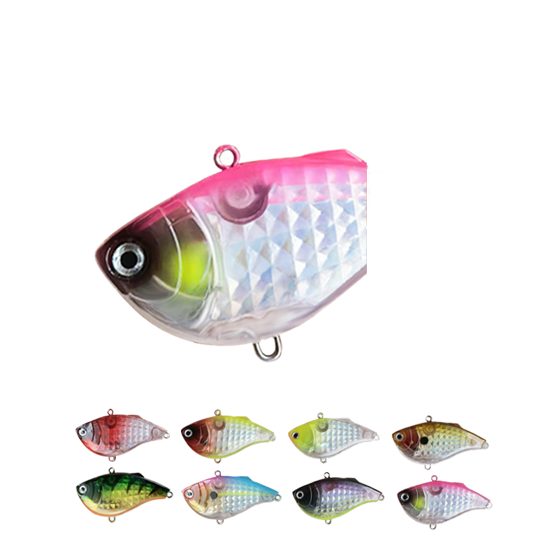 60mm Sinking Vibration Lure, 1/2 oz Treble Hook Swimbait, Laser Prism Reflective Hard Bait, Suitable for Fresh & Salt Water – Hard Lure – view 2