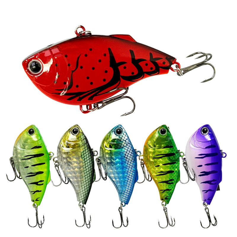 New VIB Lure 60mm 14.7g Vibrating Artificial Swimbait PVC/ABS Hard Plastic Crankbait Fishing Tackle for Bass Ocean Boat Fishing – Hard Lure – view 1