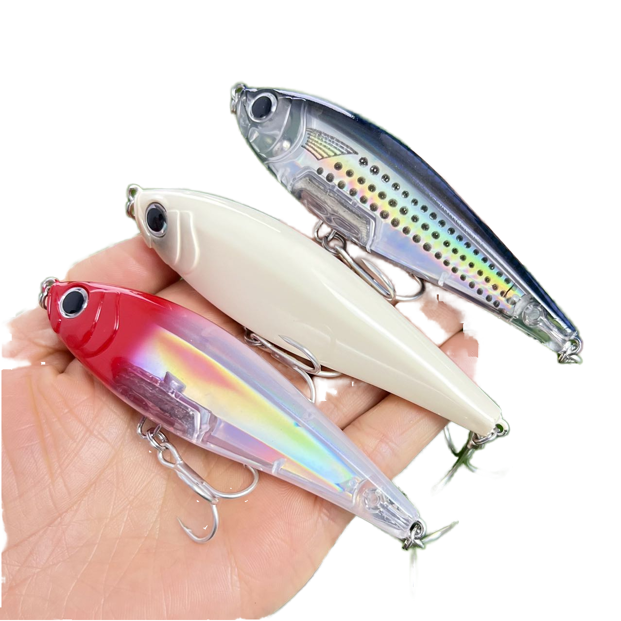 Huiping 3D Inshore Twitchbait 90ss Slow Sinking Pencil Lure 90mm 18g ABS Bass Zander Pike Salmon Freshwater Saltwater Artificial – Pencil – view 1