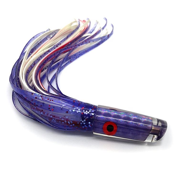 Resin Head Trolling Lure, Kona Octopus Skirt, Big Game Fishing Tackle, Saltwater Swimming Bait – Fishing Lure – view 5
