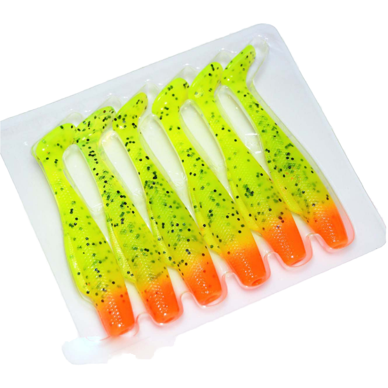6 Pieces Per Bag Multi-Color PVC & ABS Hard Bait Fishing Lures T-Tail with Bass Hooks for Zander River Lake & Stream Fishing – Hard Lure – view 1