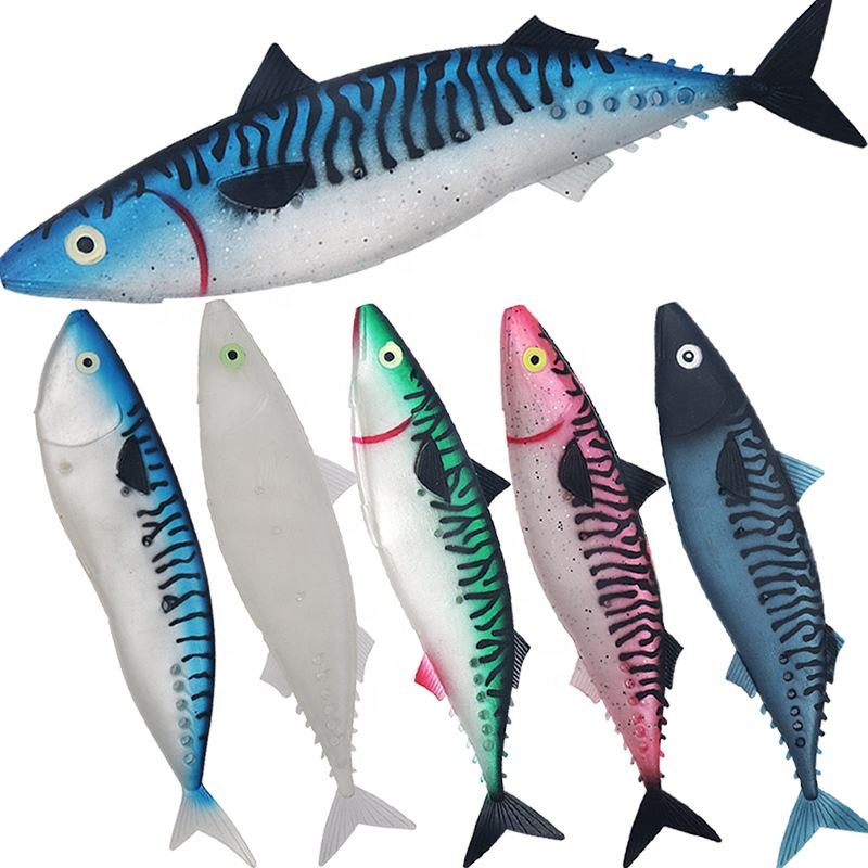 18cm 50g Soft PVC Bionic Bait Lure for Ocean Boat Fishing-Sea Bass Tuna Mackerel Marlin Pike & Zander Bottom/Mid/Topwater – Soft Lure – view 4