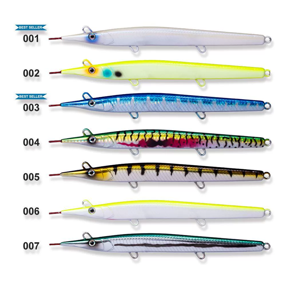 ABS Plastic Artificial Hard Bait Sinking Pencil Lure for GT Tuna Zander Sea Bass-Slow-Sinking & Fast-Sinking Without Hooks – Hard Lure – view 1