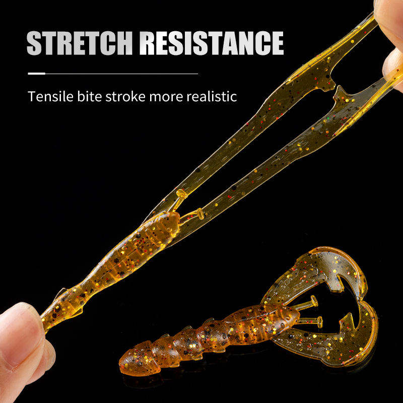 Cheery Hot Sale 15pcs/Bag Silicone Soft Fishing Lure Lobster Crawfish Prawn Bait 4cm/0.45g Saltwater Fish River Marlin Carp – Soft Lure – view 2