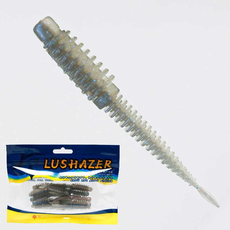 Cheery Lure Floating Anti-thread Needle Tail Stainless Steel Soft Bait Light Smell Dance Worm Inverted Fishing Ned Bass – Soft Lure – view 5