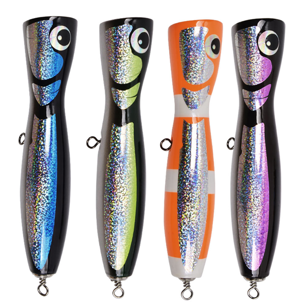 Cheery WD130 21.5cm/120g XX-367 Wood Popper Fishing Lure Sea Bass Pike Carp Saltwater Topwater Hard Wobbler Bait – Popper – view 4