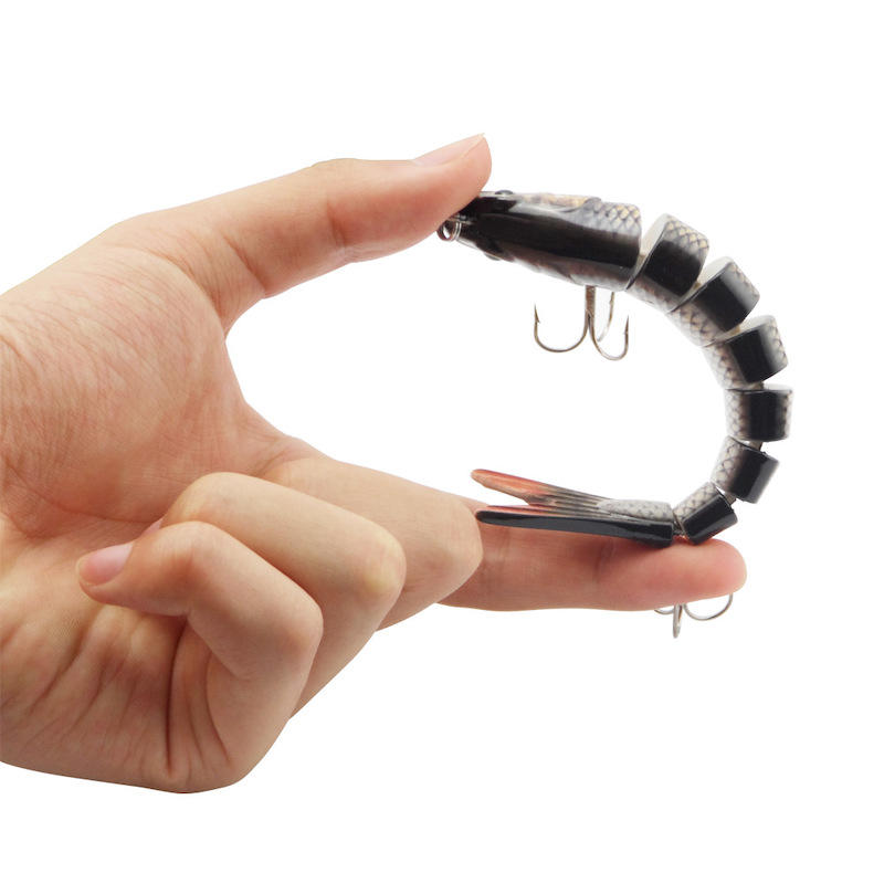 Cheery Sinking Multi-Jointed Minnow Lure Set ABS Artificial Hard Bait Multi-Segment Swim Long Cast for Bass Catfish Topmouth – Hard Lure – view 4