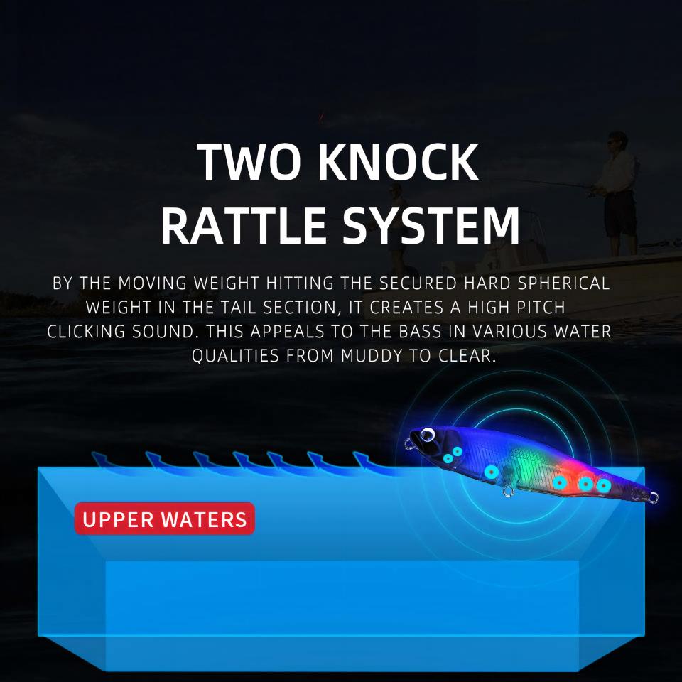 Cheery Artificial Hard Bait Pencil Fishing Lure 87mm/100mm Floating Micro Lure Reinforced Treble Hooks for Topmouth Culter Pike – Pencil – view 5