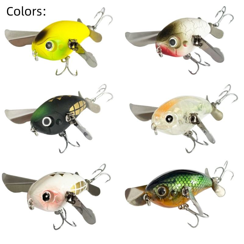 Cheery Micro Finesse Water Cicada Floating Surface Lure ABS Material 45mm/7g Bionic Fishing Bait for Bass – Crankbait – view 4