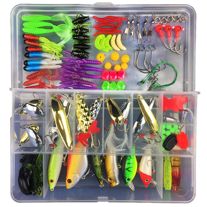 Cheery Wonderful Artificial Minnow Live Bait Fishing Lure Set Metal Float for Pike Saltwater Fish Ocean River Lake Unprinted PP – Other Hard Lure – view 2