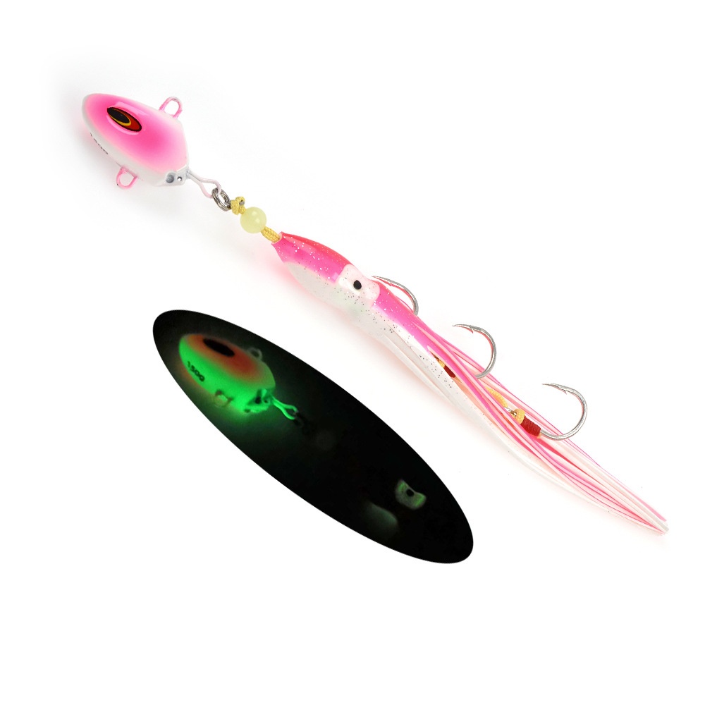 Cheery Deep-Sea Boat Fishing Yan Yue Slow-Roll Nocturnal Metal Jig Artificial Hard Bait for Saltwater Fish 100g-300g – Other Hard Lure – view 2