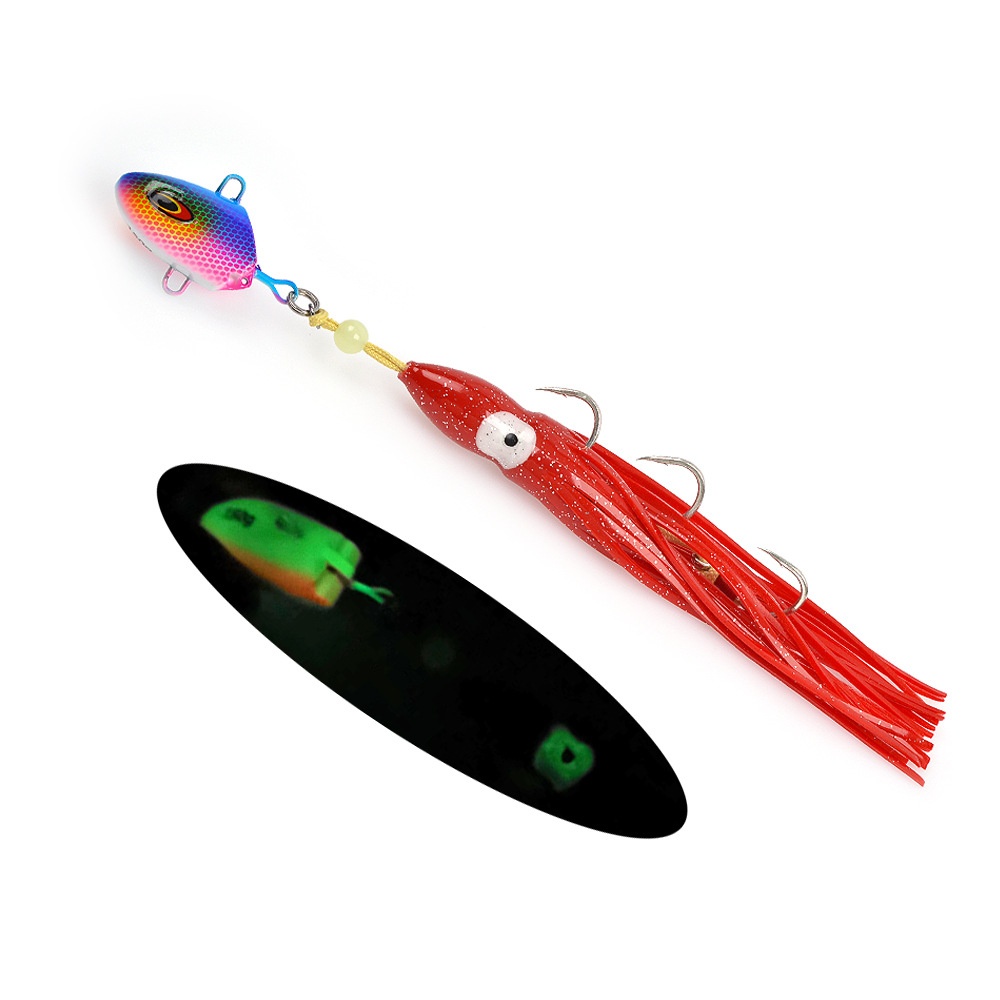Cheery Deep-Sea Boat Fishing Yan Yue Slow-Roll Nocturnal Metal Jig Artificial Hard Bait for Saltwater Fish 100g-300g – Other Hard Lure – view 5