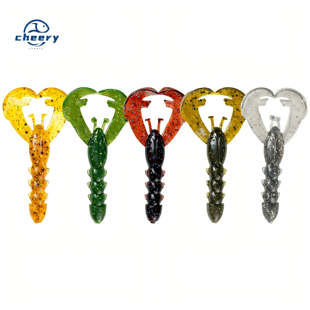 Cheery Hot Sale 15pcs/Bag Silicone Soft Fishing Lure Lobster Crawfish Prawn Bait 4cm/0.45g Saltwater Fish River Marlin Carp · Original source photograph · specifications to confirm