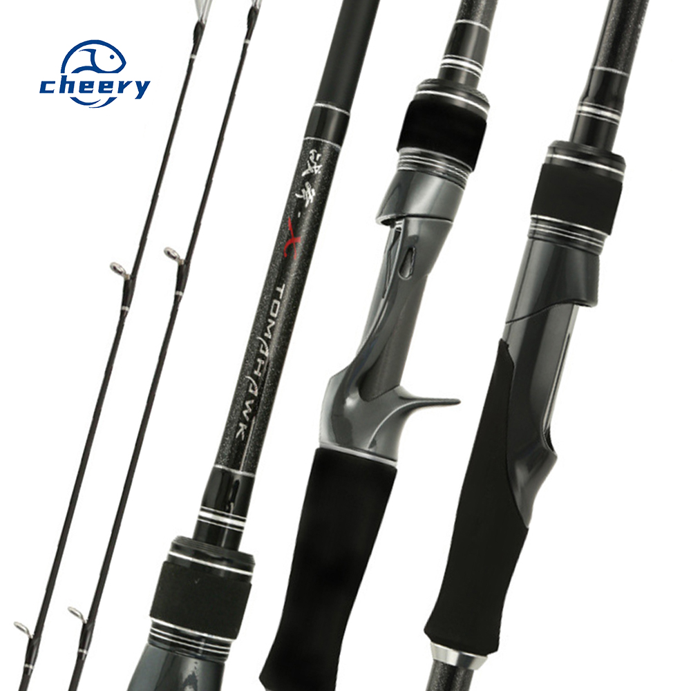 CHEERY Wholesale Freshwater Bass Fishing Rods 1.8m-2.4m 30T Carbon Fiber H/XH Action Spinning & Baitcasting Rods · Original source photograph · specifications to confirm