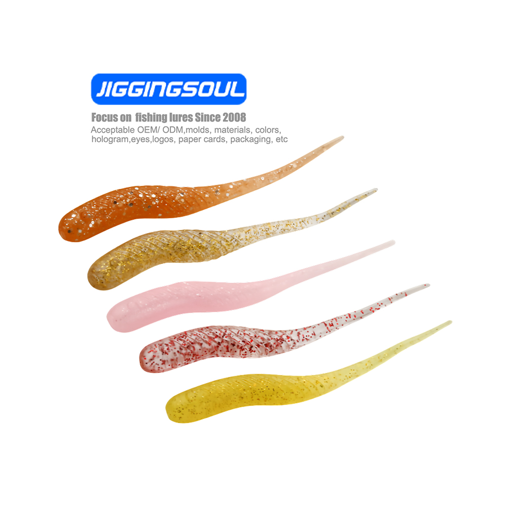 JIGGINGSOUL-SL087-4cm0.34g 20pcs/Bag Soft Bait Soft Lure PVC Material Root Soft Worm Lure Soft Fishing Lure · Original source photograph · specifications to confirm