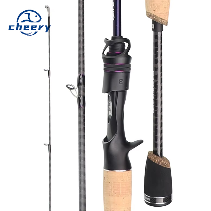 Qingxiu General Use Luya Pole Full Fuji Ring Worm Pole Carbon Far-cast Perch Mandarin Fish Spinning Cork Handle 2-Piece · Original source photograph · specifications to confirm
