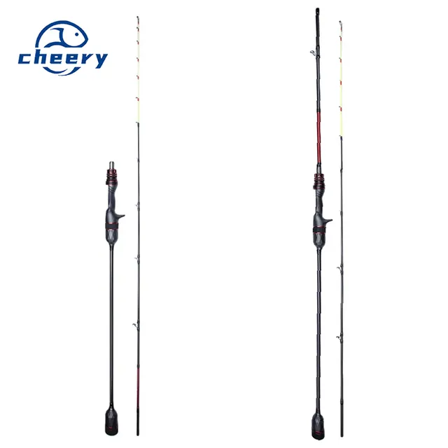 CHEERY  ML Squid Rod Fishing Cuttlefish Squid Carbon Rod Slightly High Carbon Light Boat Fishing Rod 2 Sections Hard Cross