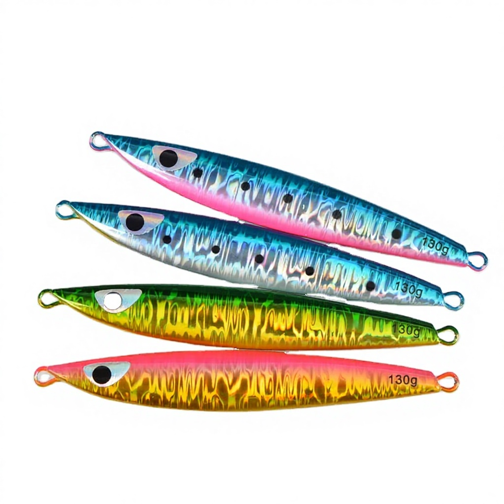 Glow-in-the-Dark Slow-Rolling Artificial Hard Bait Jig 130g 160g Fast-Sinking Sea Fishing Laser Lead Fish Nearshore Boat Fishing · Original source photograph · specifications to confirm