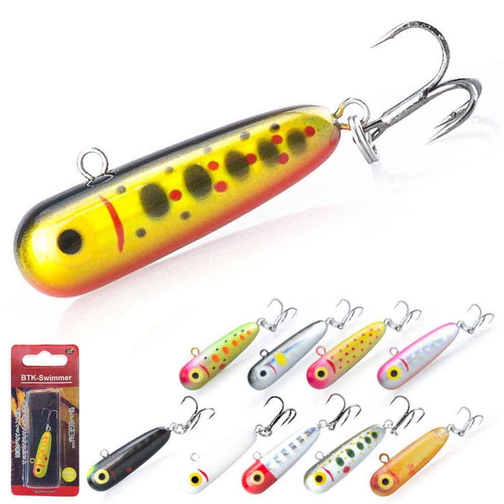 3.2g ABS Artificial Hard Bait Mine Pencil Slow Sink Stream Trout Horse Mouth Cock Green Strip Micro Lure · Original source photograph · specifications to confirm