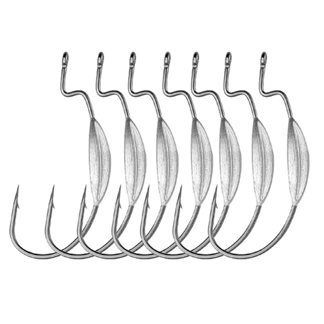 Gs 3#-5/0 Carbon Steel Wide Barbed Fishhook Crank Hook Soft Lure Worm Hook Bait Crank Fishing Hook with Lead · Original source photograph · specifications to confirm