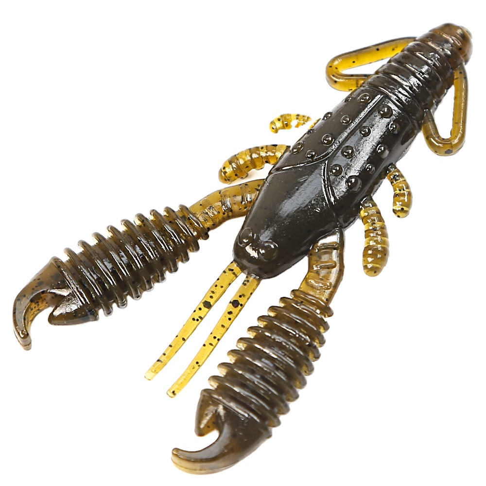 Artificial Soft Bait Stainless Steel Floating Threaded Pliers Shrimp Black Pit Bass Fishing Lure · Original source photograph · specifications to confirm