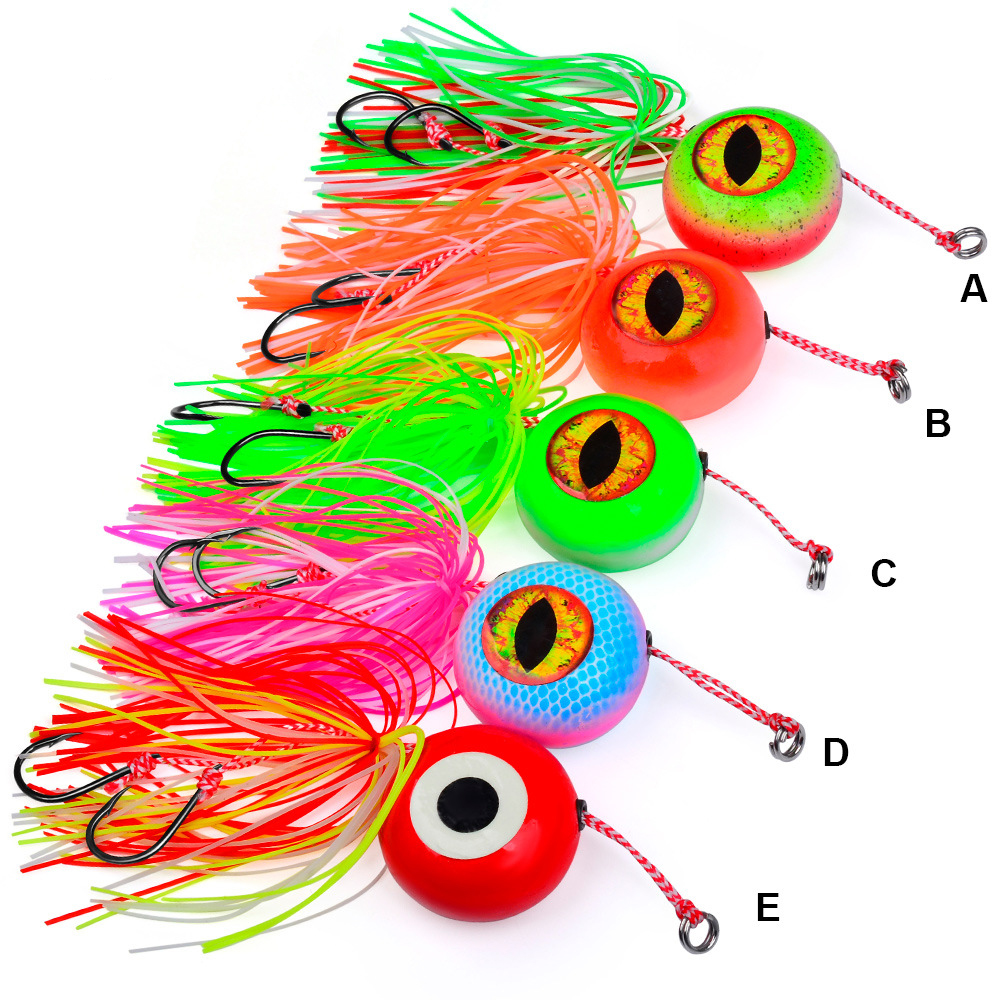 Cheery Metal Sea Fishing Set with Fire Flame Moon Lead Head Iron Plate Bait Red Seal Targeted for Freshwater Fish Species · Original source photograph · specifications to confirm