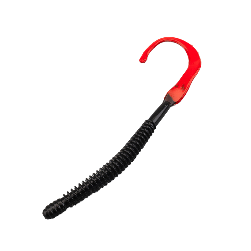 15cm Curly Tail Earthworm Stick Worm Soft Lures, Freshwater Artificial Bait for Bass and Mandarin Fish · Original source photograph · specifications to confirm