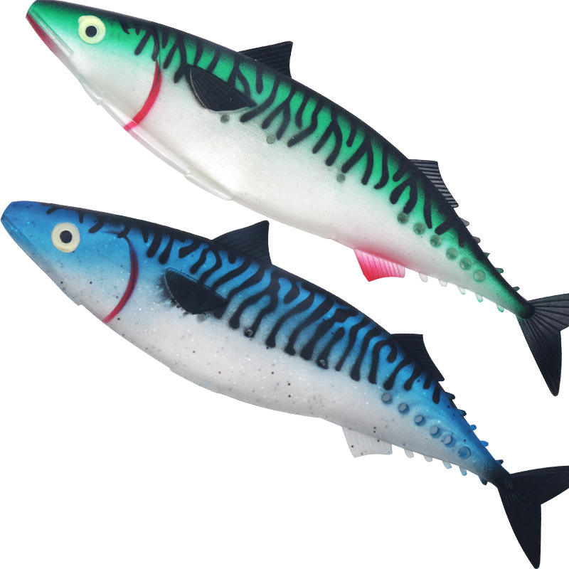 18cm 50g Soft PVC Bionic Bait Lure for Ocean Boat Fishing-Sea Bass Tuna Mackerel Marlin Pike & Zander Bottom/Mid/Topwater · Original source photograph · specifications to confirm