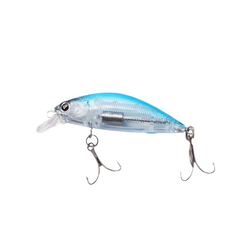 Micro Minnow Lua Plastic Artificial Bait White Striped Carp Ocean Boat River Lake Stream Fishing Targets with Hooks · Original source photograph · specifications to confirm