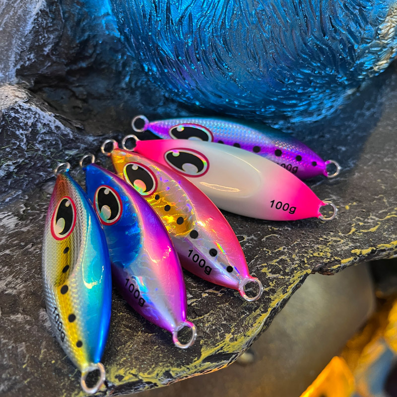 Factory Direct Sales  Iron Plate Lure Metal Jig Luminous Falling Artificial Bait for Mackerel Bass 40g 60g 80g · Original source photograph · specifications to confirm
