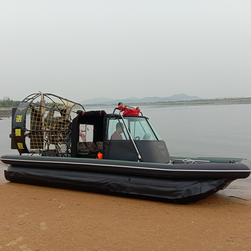 CHEERY Brand 0.8T Load Capacity 60km/h Speed Inboard Engine Work Boat Soft-Bottom Hovercraft Amphibious Multi-purpose Emergency · Original source photograph · specifications to confirm
